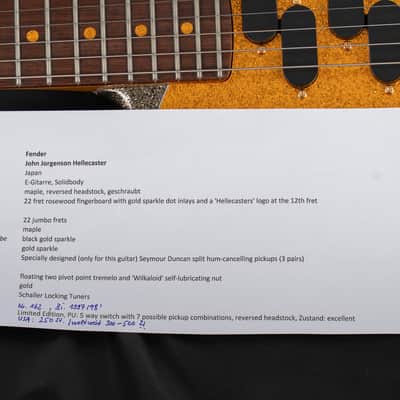 Fender Hellecaster John Jorgensen 1997 image 22