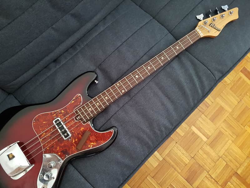 VINTAGE JAPAN BASS GUITAR REGENT MATSUMUKO JAPAN Red Burst image 1