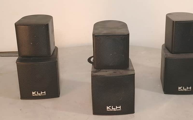 KLH TW-08 SAT Satellite Speakers 6 Piece Set 8 Ohm Magnetically Shielded image 1