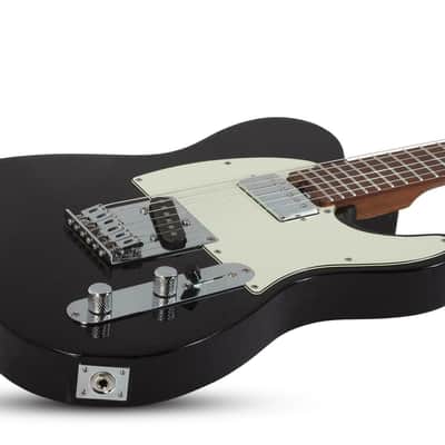 Schecter Nick Johnston Signature PT Electric Guitar in Atomic Ink Bundle with Hard Shell Carrying Case (2 Items) image 4