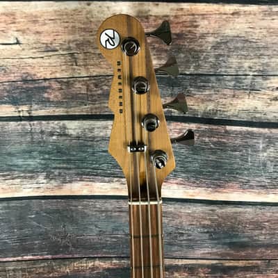 Reverend Left Handed Mercalli 4 Electric Bass - Metallic Alpine image 3