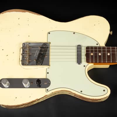 Fender Custom Shop '64 Reissue L-Series Telecaster RW Heavy Relic - Vintage White | USA 1964 Josefina Campos Handwound Pickups 3.39kg | CoA OHSC image 4