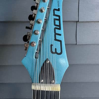 Eman Guitars DG Lopez R Style 12 String 2023 - Pelham Blue TV Jones HT Pickups image 4