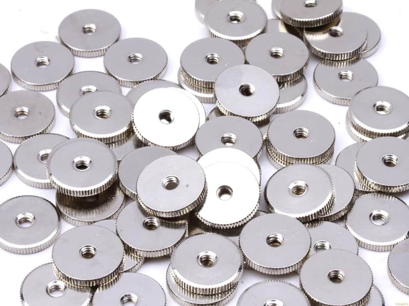 ABR-1 Vintage Soft Brass Thumbwheels Nickel CLP Area59' image 1