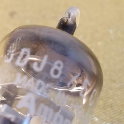Amperex Matched Pair (2) 6DJ8 tNOS AT1000 TESTED Vacuum Tubes Heerlen Small Halo Getter rare Treble Clef Bugle Boy T4TCbb ECC88 dual triode 1960-1966 image 19