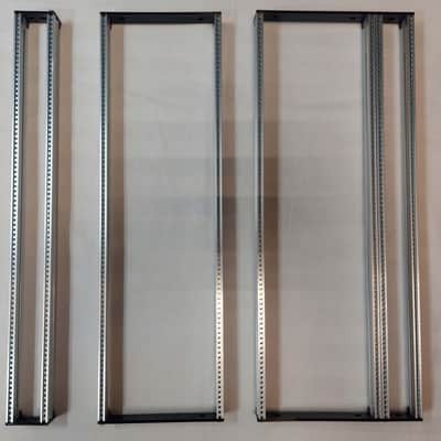 3U 40HP Eurorack Rails Kit with Brackets & Threaded Inserts (Black / Silver) image 14