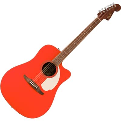 FENDER - California Standard Redondo CE Spruce Top Ivory Pickguard Fiesta Red - 0974221540 image 3