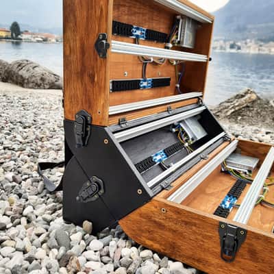 15U 126 hp (84, 104 hp or other) Eurorack Portable case powered, modular synthesizer patched reseal image 14