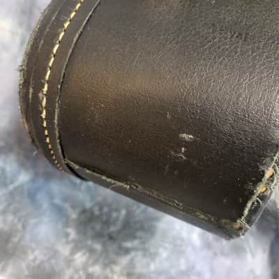 Vintage RARE 1965 Gibson or Martin Victoria Hard Shell Guitar Case 15 Inch Black Gold image 5