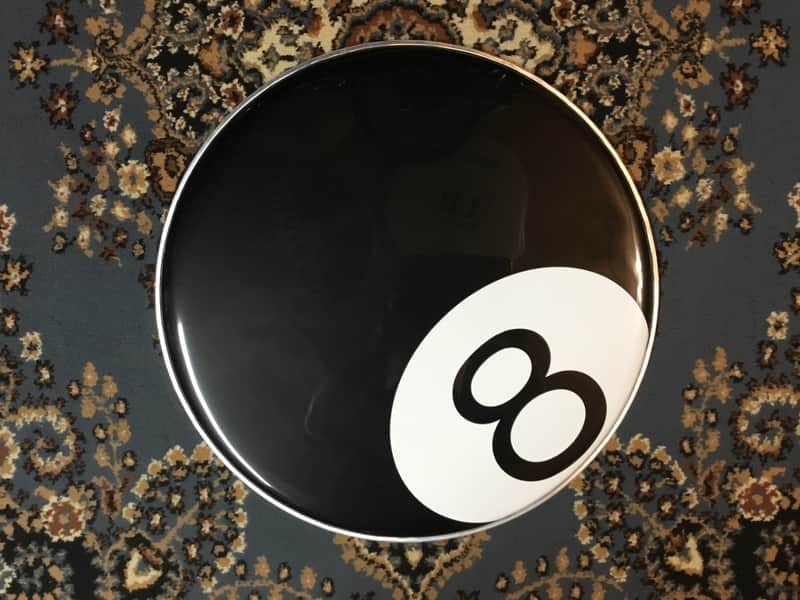 Remo 22” 8 Ball Bass Drum Head Collectible. image 1