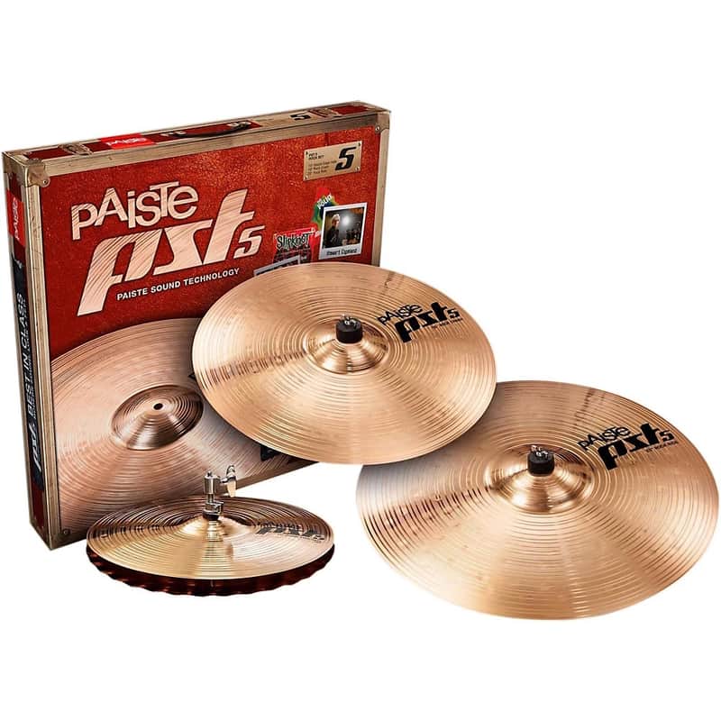 Paiste PST 5 Series Rock Set (14se/16/20) Cymbal Pack - 14-inch Sound Edge Hats, 16-inch Rock Crash & 20-inch Rock Ride image 1