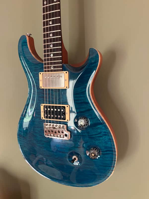 2007 PRS Custom 24 - 10 Top - Blue Matteo - Bare Knuckle image 1