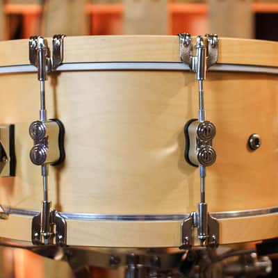 PDP 6.5x14 Concept Classic Natural Stain w/ Natural Hoops Snare Drum - PDCC6514SSNN image 2