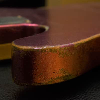 American Fender Telecaster Custom Heavy Relic Pink Gold Sparkle Colorshift! image 7