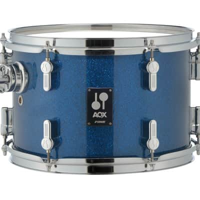 Drum Kit Sonor AQX Stage With Bronze Cymbals And Hardware, Blue Ocean Sparkle image 4