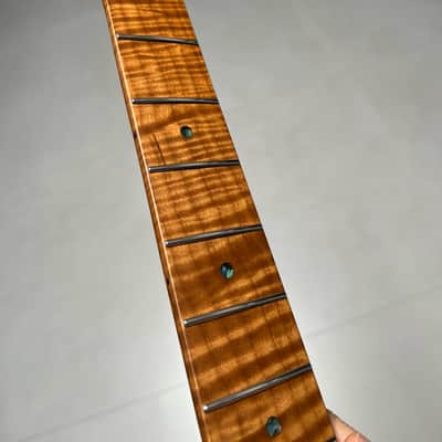AAAAA Suhr Bone nut Roasted flame Maple Electric Guitar Neck Round stainless steel 22 frets satin Wheel truss rods 12inch image 5