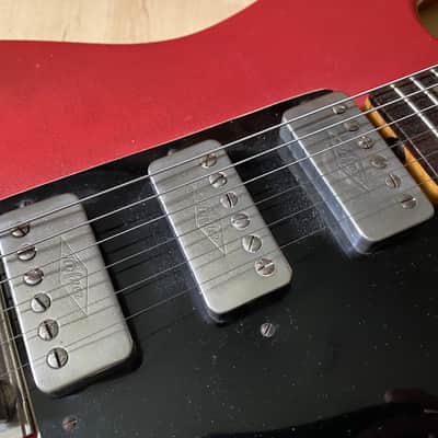60‘s Hofner 173 electric guitar with red vinyl cover image 9