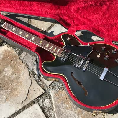 1981 Gibson ES 335 Rare Ebony finish image 2
