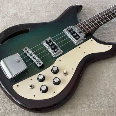 Vintage 1968 Kustom USA K200 Bass Wineburst Finish w Dearmond Pickups + Original Case Rare Model image 9