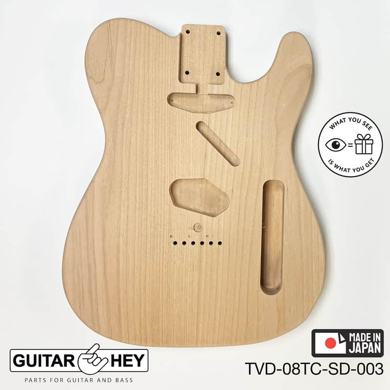 NEW Hosco JAPAN Unfinished Telecaster 62's Style Body, 2-piece - SANDED #003 image 1