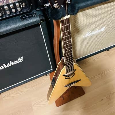 Dean V-Acoustic Flying V Acoustic Guitar Natural image 14