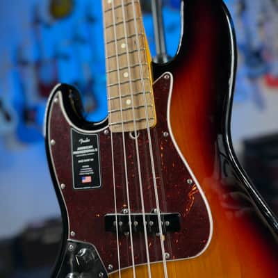 Fender American Professional II Jazz Bass Left-Handed 3 Color Sunburst Rosewood Fingerboard 451 image 7