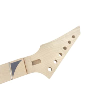 Reversed Headstock Electric Guitar Neck Maple Neck & Fingerboard, Unfinished (25.5" Scale) image 5
