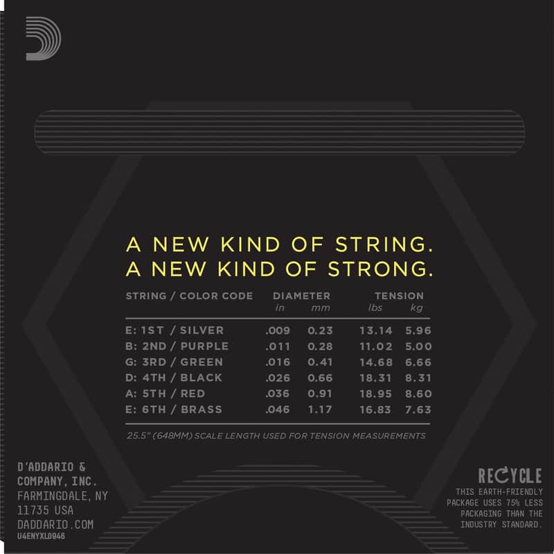D'Addario NYXL0946 Nickel Wound Electric Guitar Strings, Super Light Top / Regular Bottom Gauge image 3