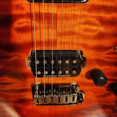 Warmoth Partscaster Orange Burst-Seymour Duncan-Free Set Up-New Pots image 7