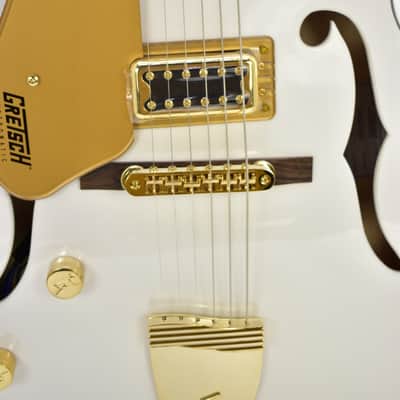 Gretsch G5422GLH Electromatic Hollow Body with Gold Hardware, Left-Handed Snowcrest White 3252gr image 3