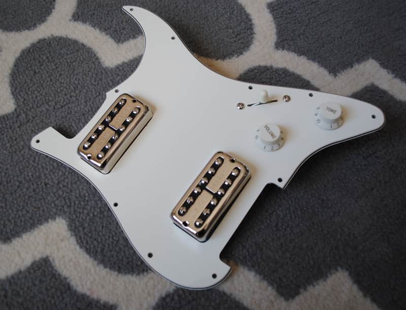 Gretsch Filtertron pickups on fully wired Stratocaster Pickguard image 1