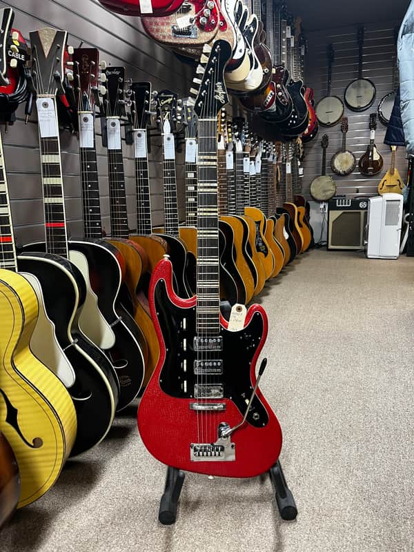 Hofner 175 Galaxie 1963 Red Vinyl Electric Guitar image 1