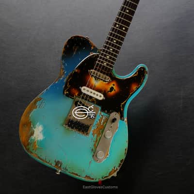 Fender Telecaster Nashville Deluxe Series Seafoam Green Aged Relic image 12