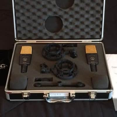 AKG c414B "XLII ST" (Factory Matched) Mic Set with Storage Case & Free Mic Cables - (Both Mic's Are New) image 1