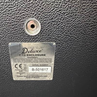 Fender Hot Rod Deluxe 112 Enclosure 80-Watt 1x12" Guitar Speaker Cabinet 2011 - Black image 6
