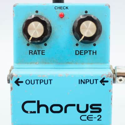 Boss CE-2 Chorus 1981 Made in Japan Black Label ACA Vintage Guitar Effect Pedal 138000 image 3