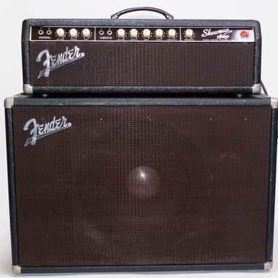 1962 FENDER SHOWMAN 6G14-A 100-Watt 1x12" Brown Face-Piggyback Guitar Amp image 1