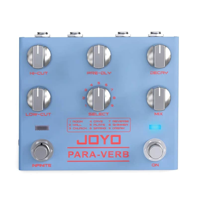 JOYO R-31 PARA-VERB Reverb Guitar Effect Pedal 9 Types Stereo Input/Output Endless Reverb,price include the import duty for US buyer image 1