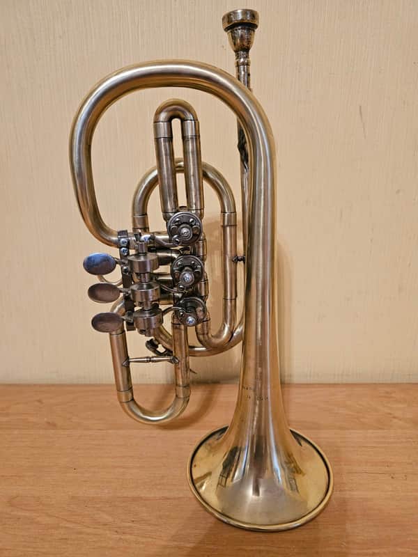 Soviet Trumpet Cornet USSR Musical Wind Instrument Vintage and Rare