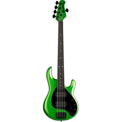 Ernie Ball Music Man StingRay5 Special HH 5-String Electric Bass Guitar - Kiwi Green image 2