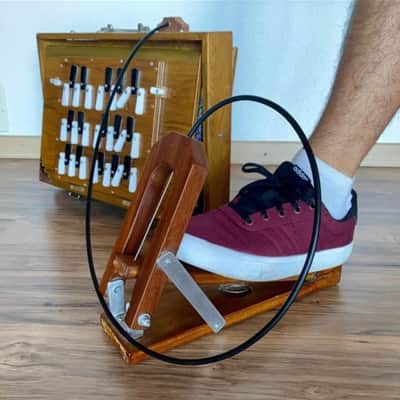 Shruti Box With Padale Indian Orange Teak Plywood Classic Shruti Box/Case 13 Stopper Musical Instrument For Bhajan Kirtan/Sound Therapy image 9