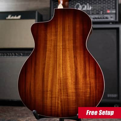 Taylor 214ce-K DLX Special Edition Grand Auditorium Acoustic/Electric Guitar - Honeyburst with Hardshell Case image 2