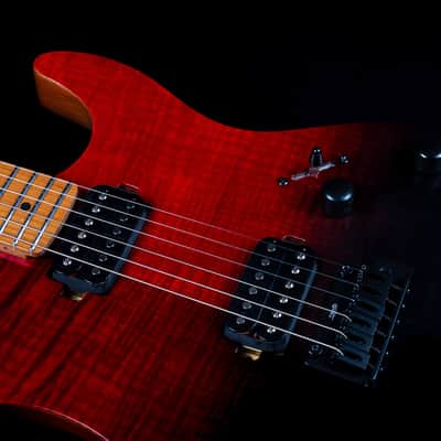 Jet JS-1000 Vulcano 1000 Series Mahogany Solid Flamed Maple Top Body Canadian Roasted Maple Neck 6-String Electric Guitar image 11
