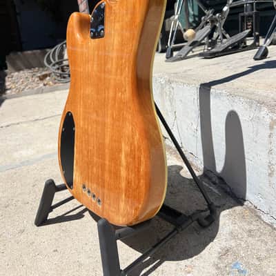 Immagine Fender PBAC-100FL Electric-Acoustic Fretless Precision Bass MIJ 1992 - 1994 - Vintage Natural - 6