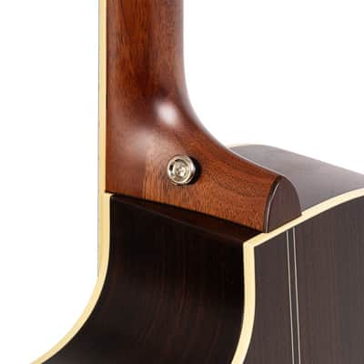 Crafter ES-ROSE GCE NAT ES Series Grand Auditorium Cutaway Solid Spruce Top Mahogany Neck 6-String Acoustic-Electric Guitar w/Gig Bag image 4