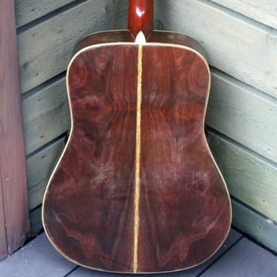 1975 Yairi YW-600 Dreadnought Guitar New Jacaranda Natural+Vintage Hard Case Bargain! image 9