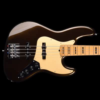Fender American Ultra Jazz Bass with Maple Fretboard 2023 - Texas Tea image 1