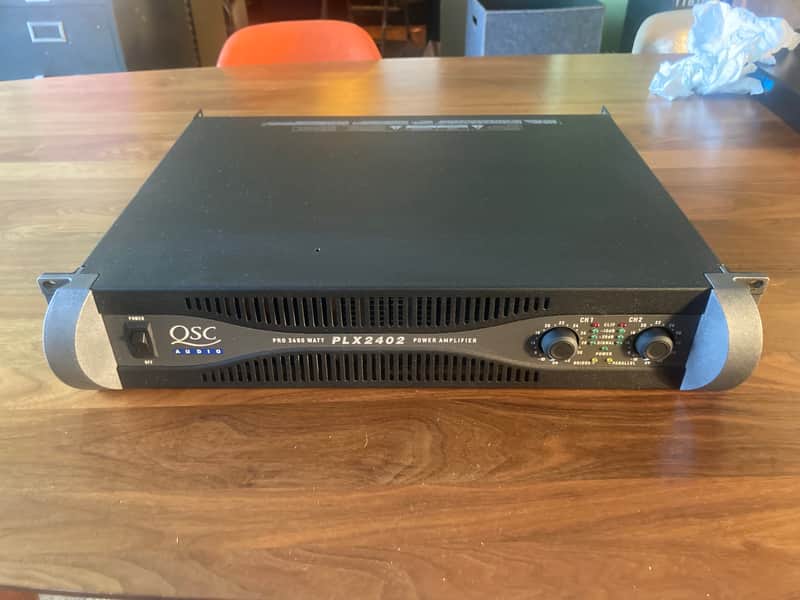 QSC PLX 2402 2-Channel Power Amplifier 2000s - Black image 1
