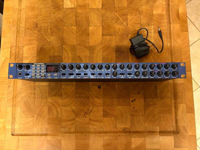 Novation A Station 8-Voice Rackmount Synthesizer 2001 - Blue- SERVICED image 1
