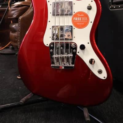 Squier Limited Edition Paranormal Rascal Bass HH Candy Apple Red (Used) image 2